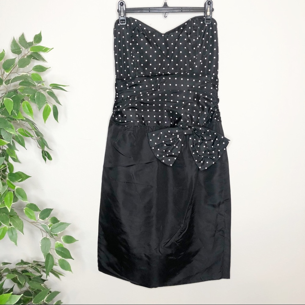 Jessica McClintock Vintage Polka Dot Dress
